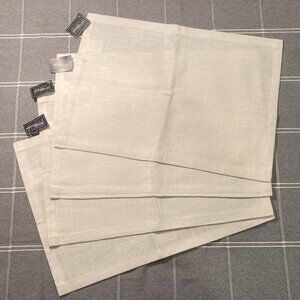 4 Cream Linen-Cotton Mix Table Placemats - New with tags